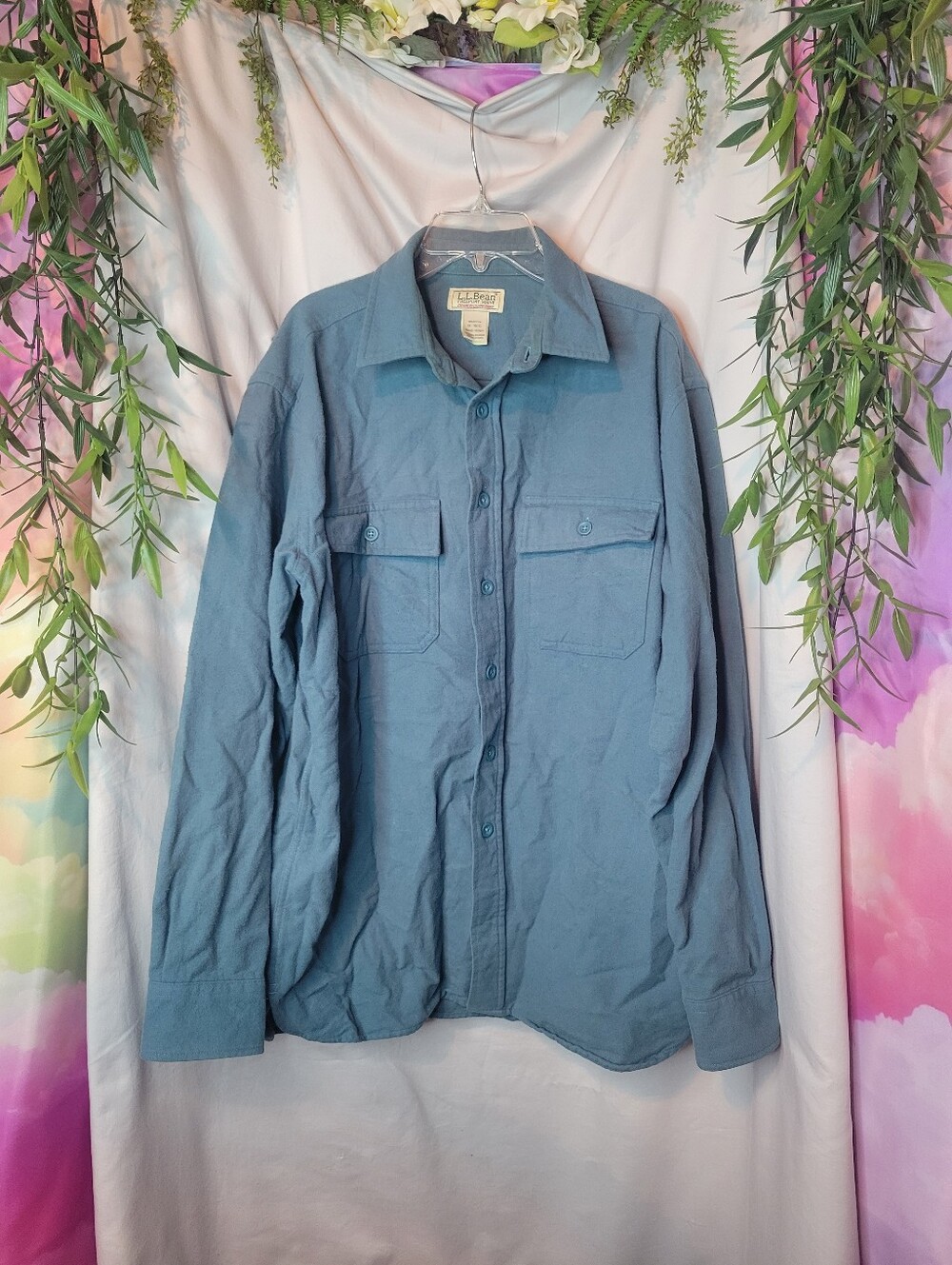 L.L. Bean Men's Lightweight Shirt Jacket, Slate Blue Color